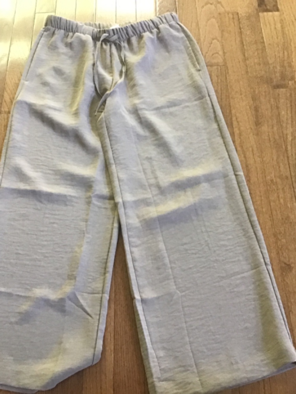 Abonlen wide leg crepe pants in light tan size M new with tags - Picture 2 of 3